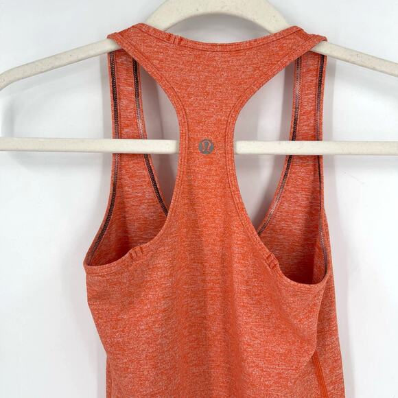 Lululemon Racerback Tank Heather Orange Size 2 - Picture 2 of 10
